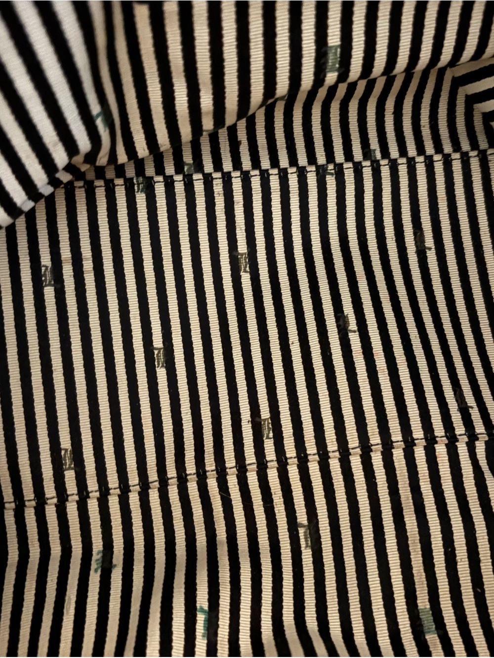 Vintage L.A.M.B. Black Satchel with Striped Interior - Picture 4 of 4